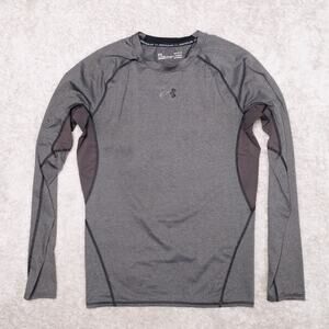 Underarmour Gray Heat Gear Long Sleeve Compression Shirt Mens Size L